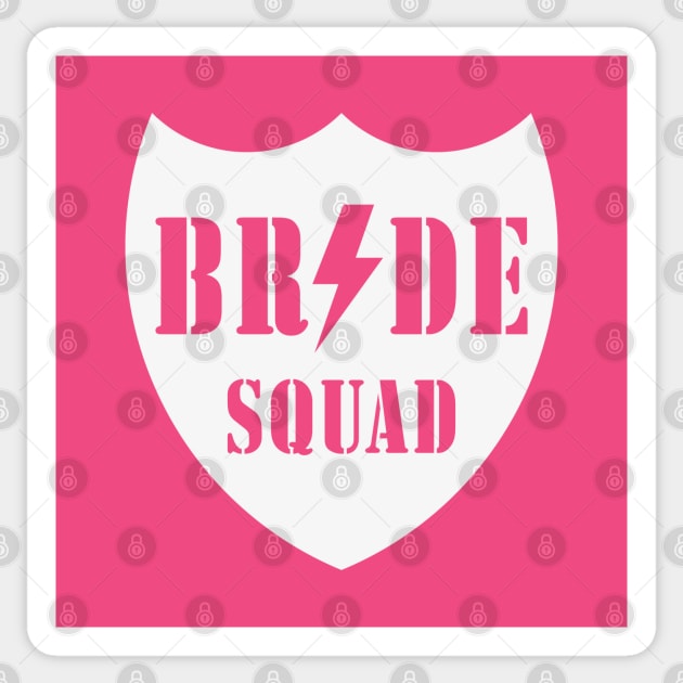 Bride Squad (Team Bride / Hen Night / Bachelorette Party / White) Sticker by MrFaulbaum